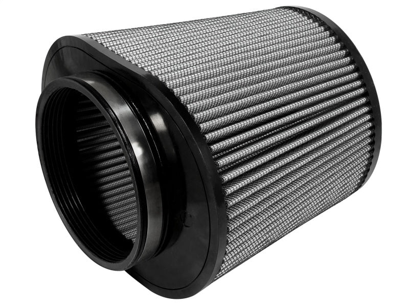 aFe MagnumFLOW Replacement Air Filter with dimensions 5-1/2 inches front, 7x10 inches base, and 8 inches height for improved airflow.