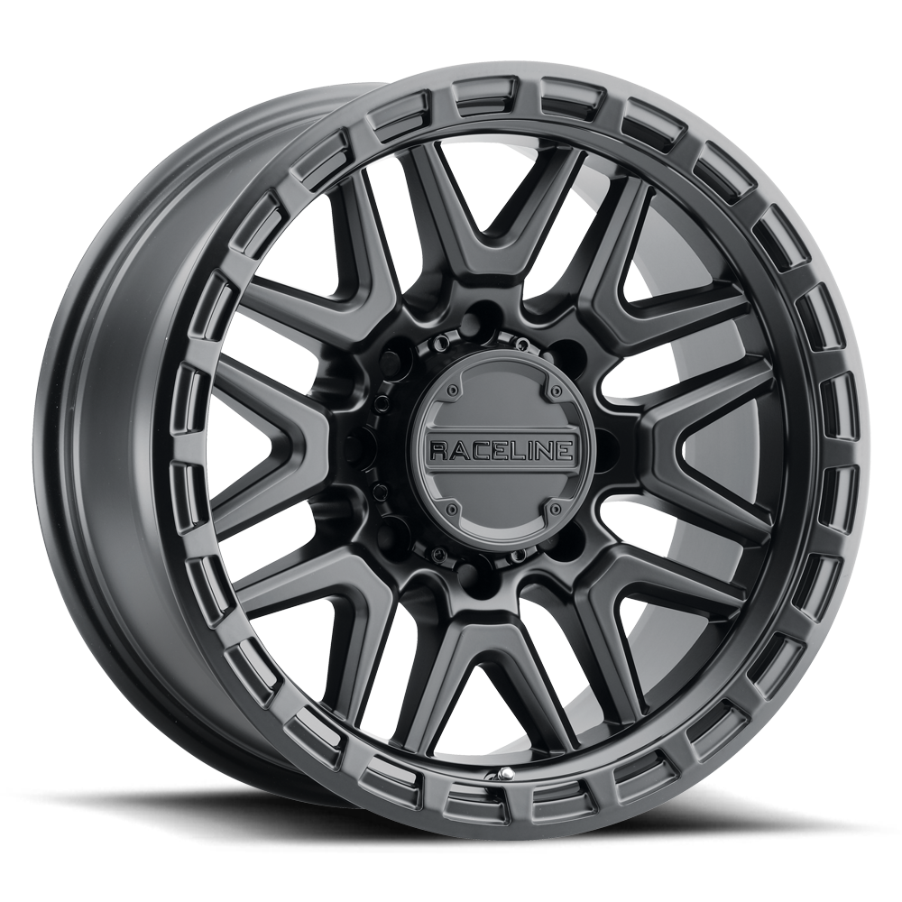 Raceline 953B Krank wheel featuring a sleek design with a dark finish, ideal for offroad and performance vehicles.