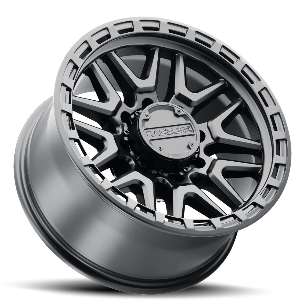 Stylish 953B Krank wheel featuring a sleek black finish and intricate design, perfect for offroad and SUV applications.