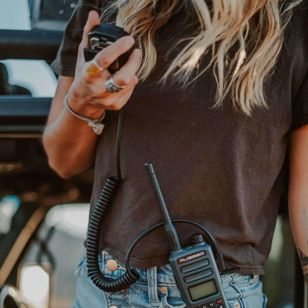 BUNDLE - Rugged GMR2 GMRS and FRS Band Radio with Hand Mic - BOGO with FREE XL Battery