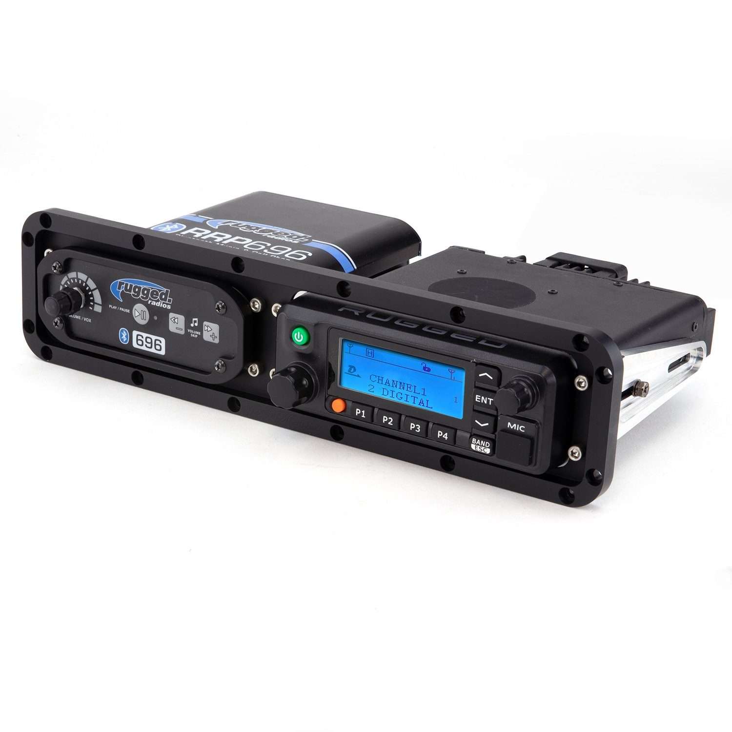 Dash Mount Horizonal for RDM-DB Radio and Intercom - Billet Aluminum