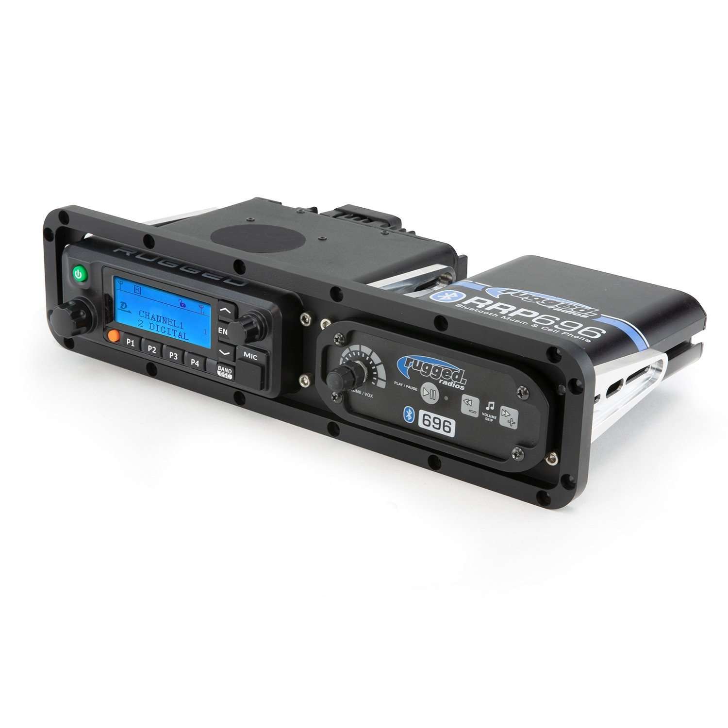 Dash Mount Horizonal for RDM-DB Radio and Intercom - Billet Aluminum