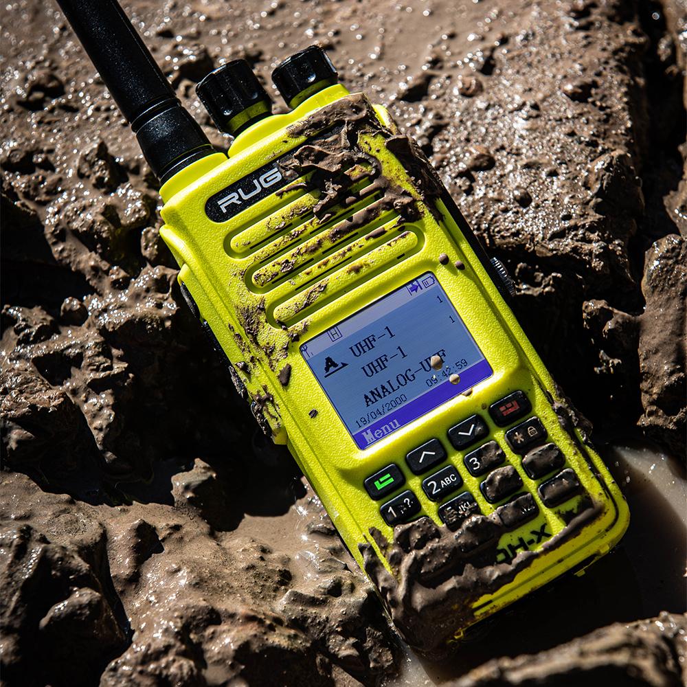Moto Max Kit With Waterproof RDH-X Digital Radio - Helmet Kit, Harness, and Handlebar Push-To-Talk