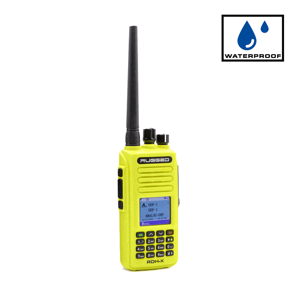 Moto Max Kit With Waterproof RDH-X Digital Radio - Helmet Kit, Harness, and Handlebar Push-To-Talk