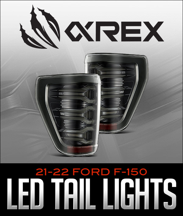 AlphaRexUSA LUXX-Series LED Tail Lights: 2021-22 Ford F-150