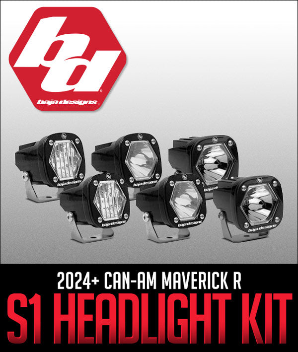 Baja Designs S1 Headlight Kit: 2024+ Can-Am Maverick R