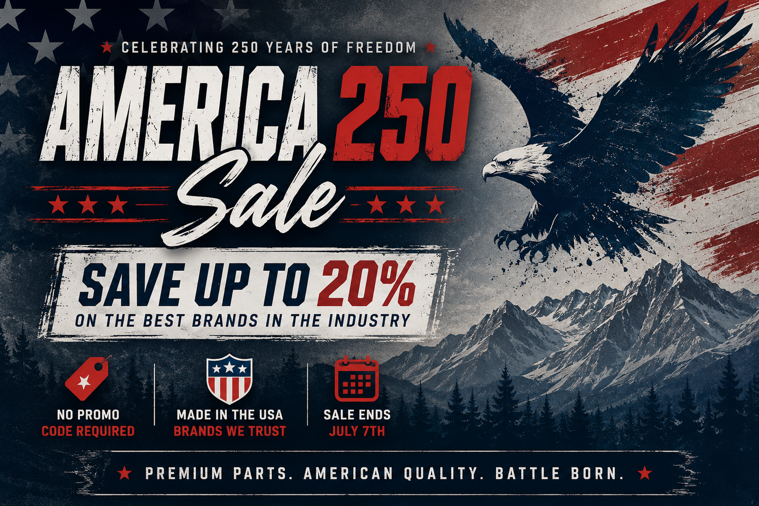 Celebrate America’s 250th Birthday with the Battle Born Offroad America 250 Sale