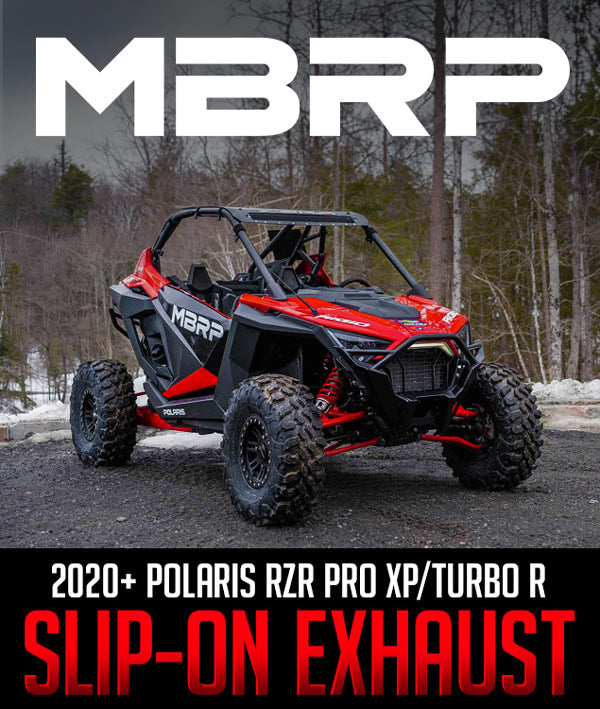 MBRP Slip-on Sports Series Exhaust: 2020+ Polaris RZR Pro XP / Turbo R