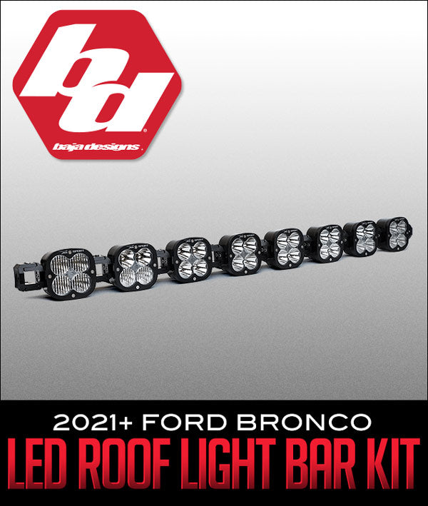Baja Designs LED Roof Light Bar Kit: 2021+ Ford Bronco