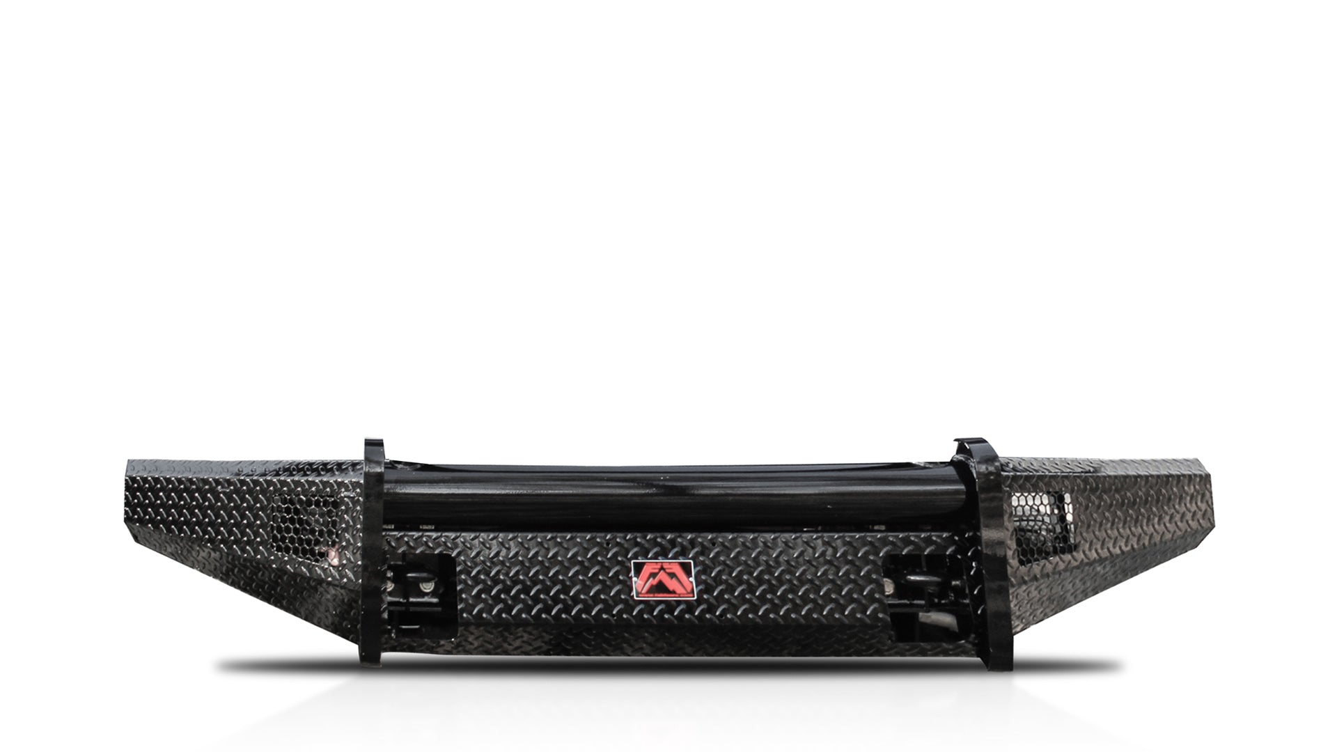 Fab Fours  2007-2013 Toyota Tundra Black Steel No Guard w/ Tow Hooks Front Ranch Bumper Model TT07-K1861-1