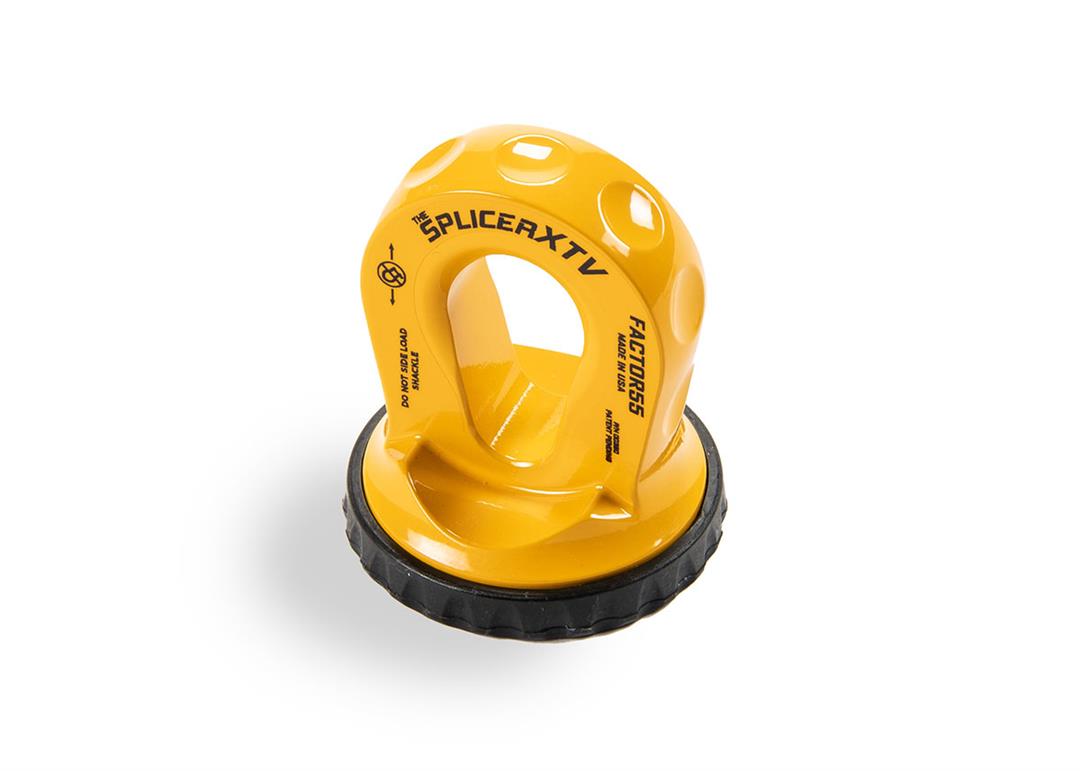 Splicer XTV Splice On Synthetic Rope Thimble Shackle Yellow Factor 55