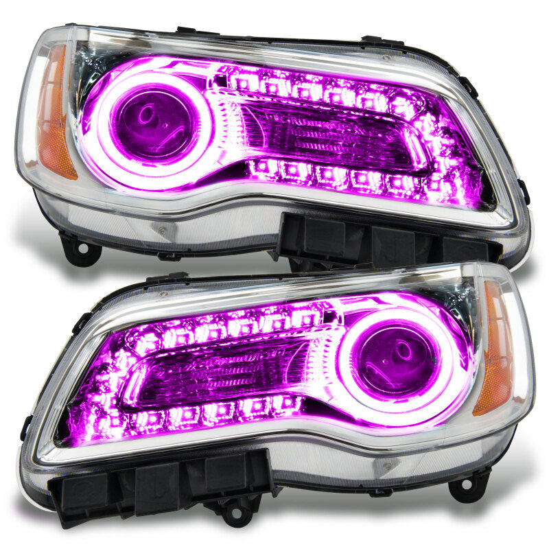 Oracle 11-14 Chrysler 300C SMD HL - Chrome - NON HID - ColorSHIFT