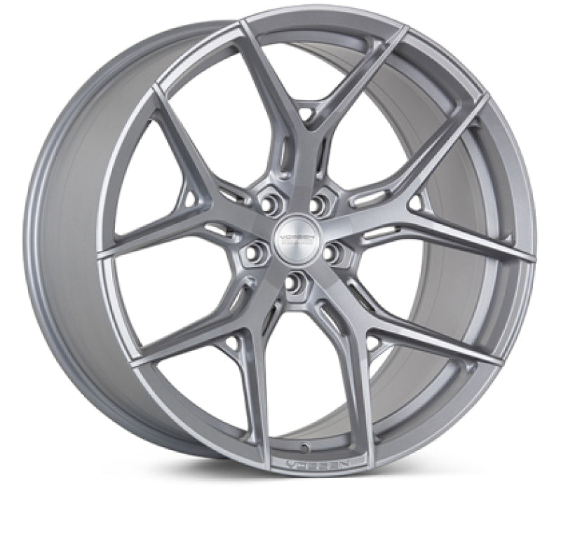 Vossen HF5 - 22x10.5 - ET38 - 5x120 - 72.56 - DEEP - SS - Satin Silver Wheel
