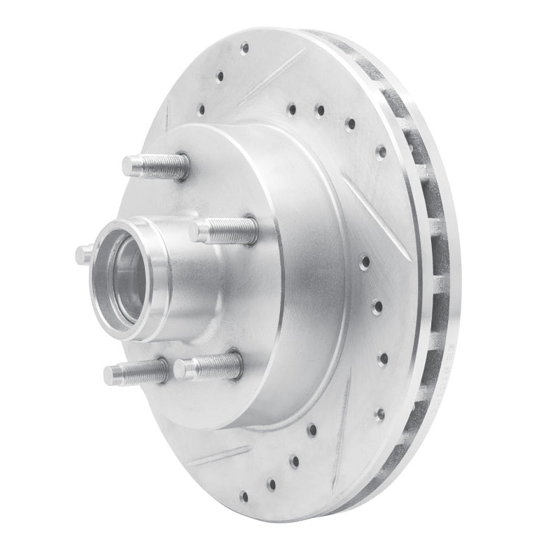 R1 98-02 Ford Ranger (USA/Canada) Front Right Drilled & Slotted Silver Brake Rotor