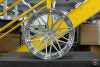 Vossen VPS-4 3pc 20x10-Brshd Cntr/Plshd Gloss Clr Lip/ Raw Hardware/Satin Black Inner Barrel Wheel