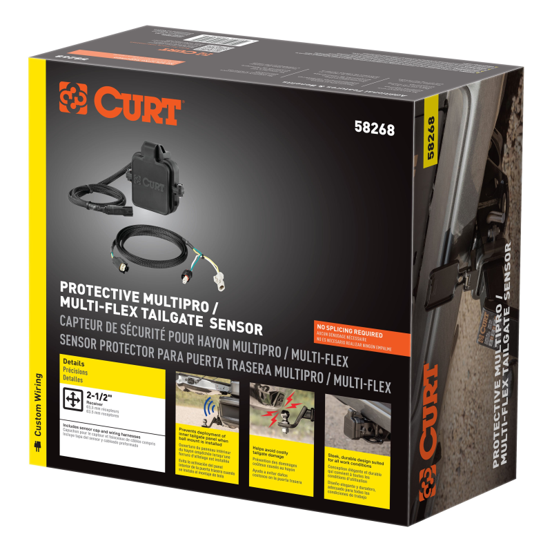 CURT Protective MultiPro / Multi-Flex Tailgate Sensor with 2-1/2 Model 58268