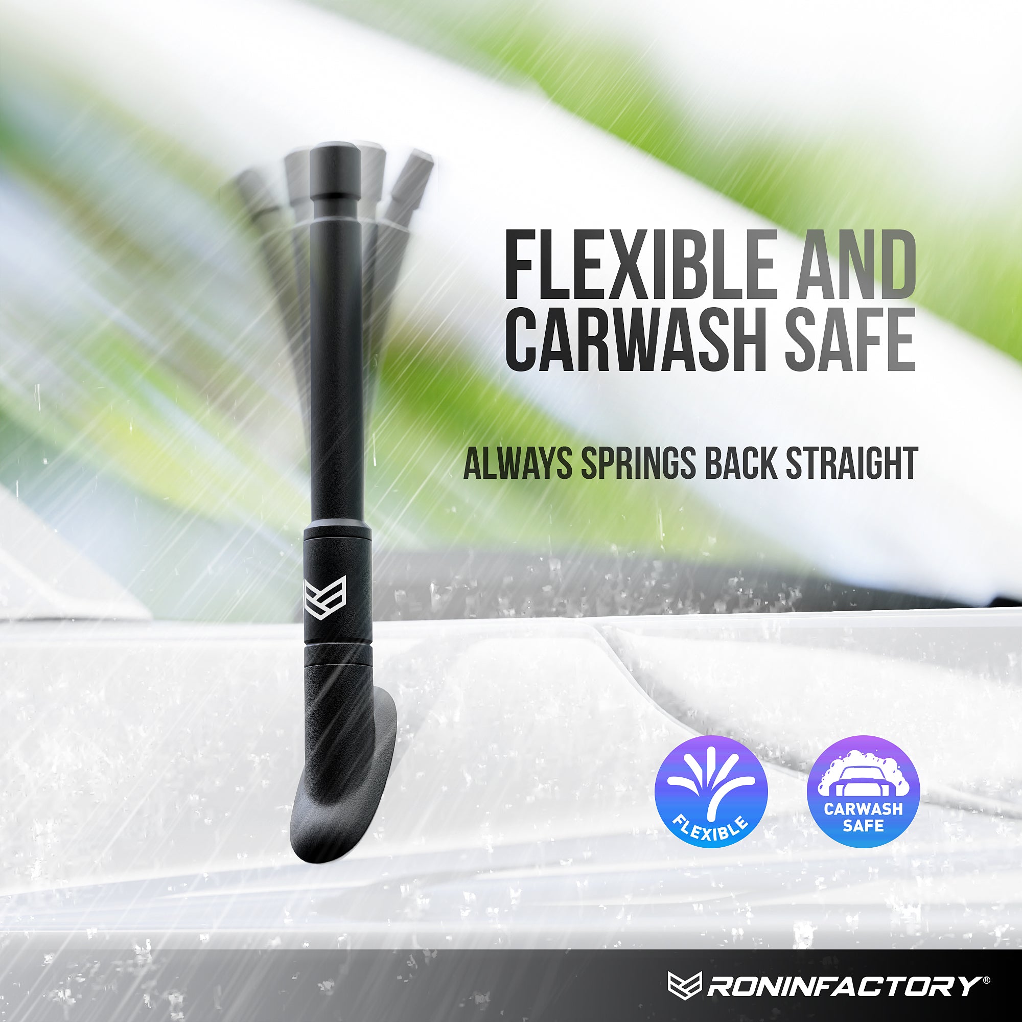 SMARTLOCK™ SHORT FLEXIBLE ANTENNA FOR DODGE RAM 12 INCH (NEW!)
