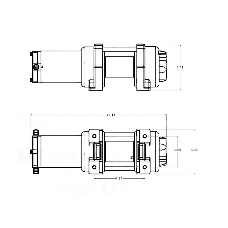 Superwinch 4000 LBS 12V DC 3/16in x 50ft Steel Rope LT4000 Winch