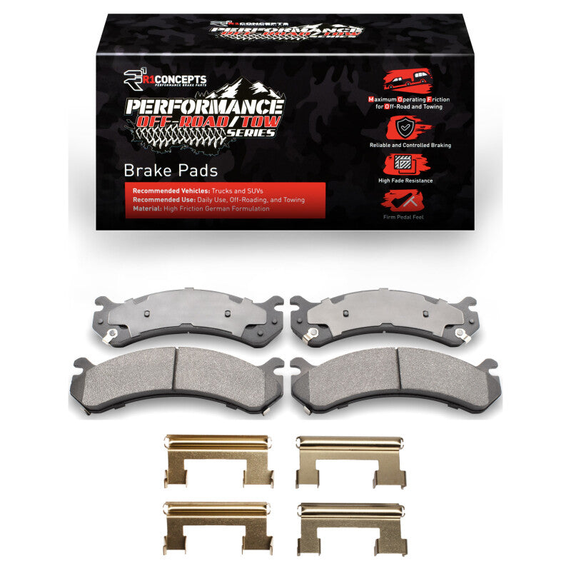 R1 1999-2020 Cadillac DeVille Front Performance Off-Road/Tow Brake Pads & Hardware Kit