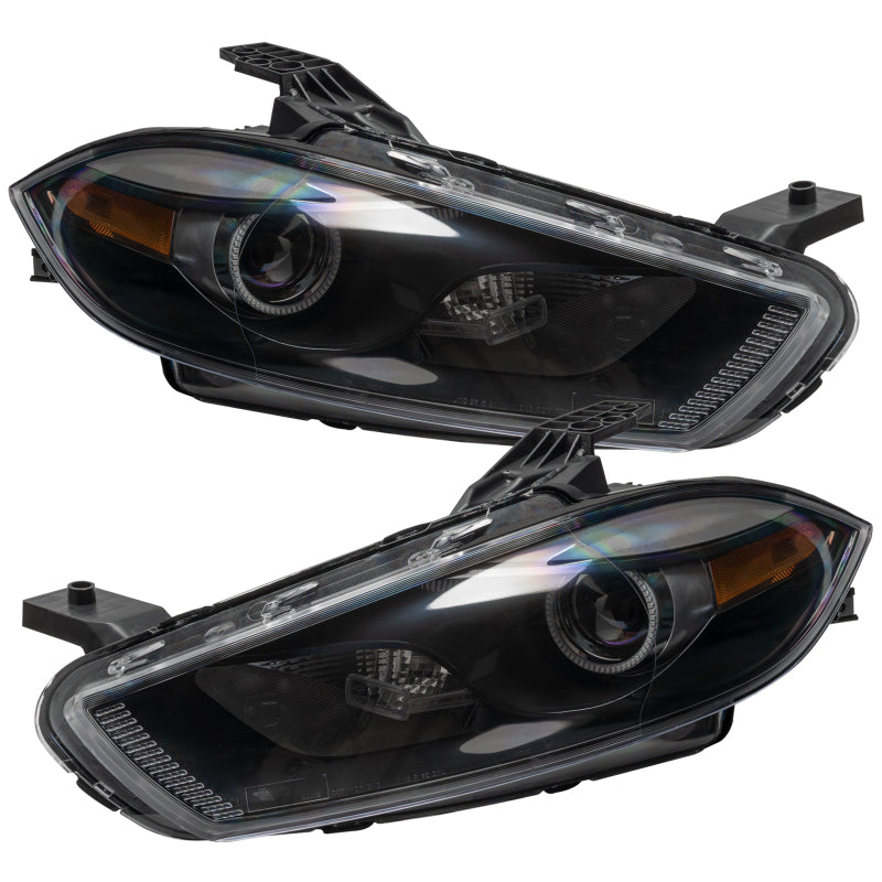 Oracle 13-14 Dodge Dart (HID Style) SMD HL - Black - ColorSHIFT w/ Simple Controller