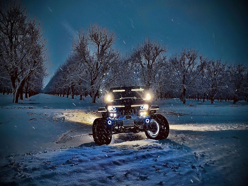 Oracle Vector Jeep Wrangler JK Grille LED Halo Kit - White