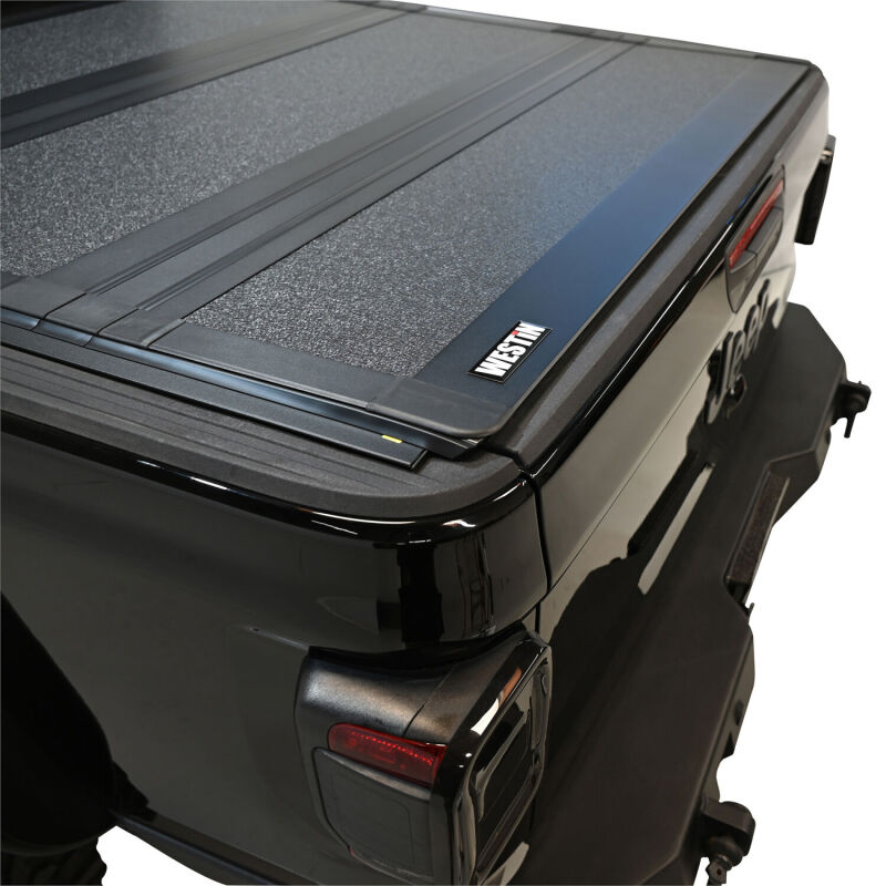 Westin 20-26 Jeep Gladiator JT 4WD 5ft. Bed Hard Tri-Fold Tonneau Cover - Black