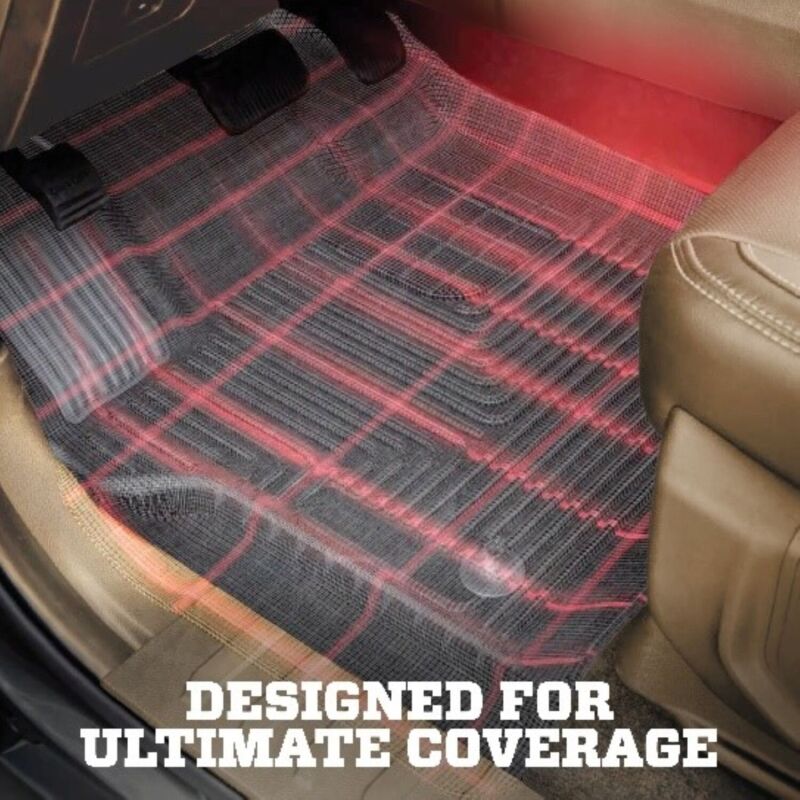 Husky Liners 07-10 GM Escalade/Tahoe/Yukon WeatherBeater Tan Walkway (2nd Row Bucket) Floor Liners