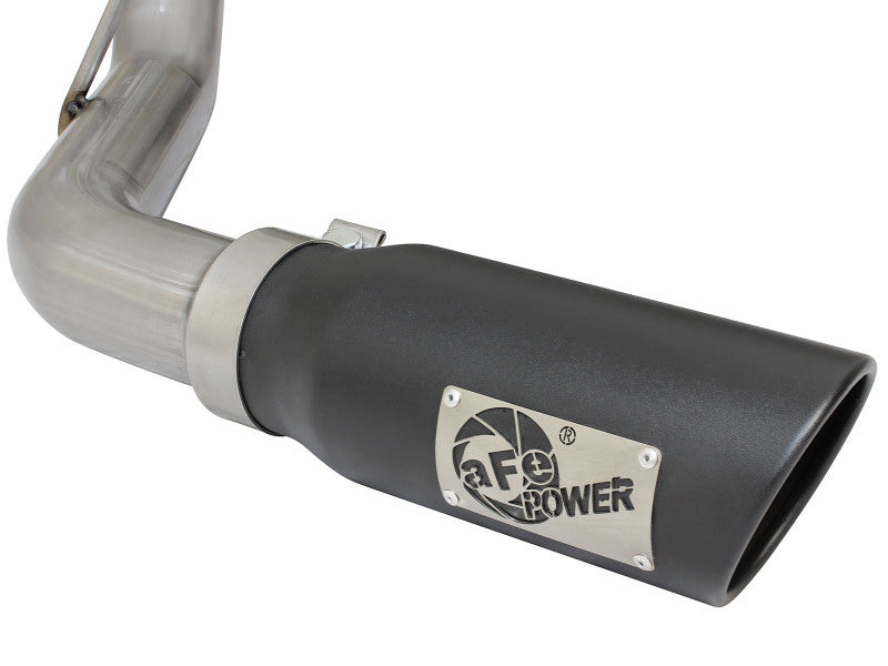 aFe MACH Force-Xp Cat-Back Exhaust system for GM Silverado/Sierra 1500, featuring a sleek stainless steel design and performance-enhancing features.