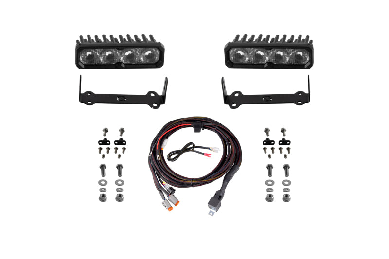 Diode Dynamics 2014-2024 Toyota 4Runner SS6 Sport LED Kit Yellow Driving 3000K