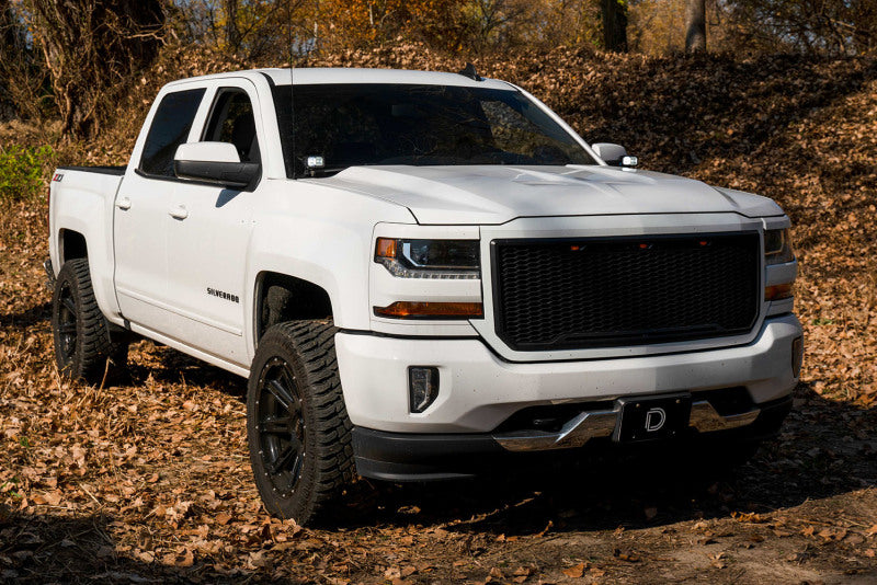 Diode Dynamics 14-19 Silverado/Sierra SS3 LED Ditch Light Kit - Yellow Pro Combo