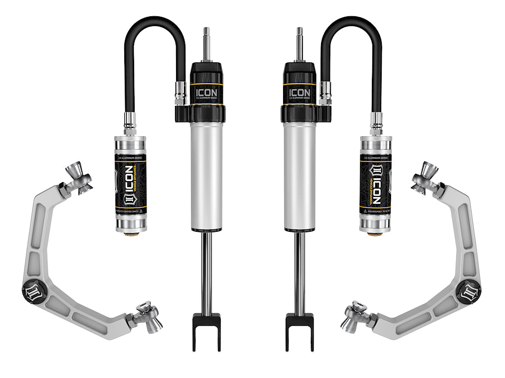 ICON 2020-Up GM 2500/3500 HD, 0-2” Lift, 2.5 VS Shock System RR/CDCV, Billet UCA