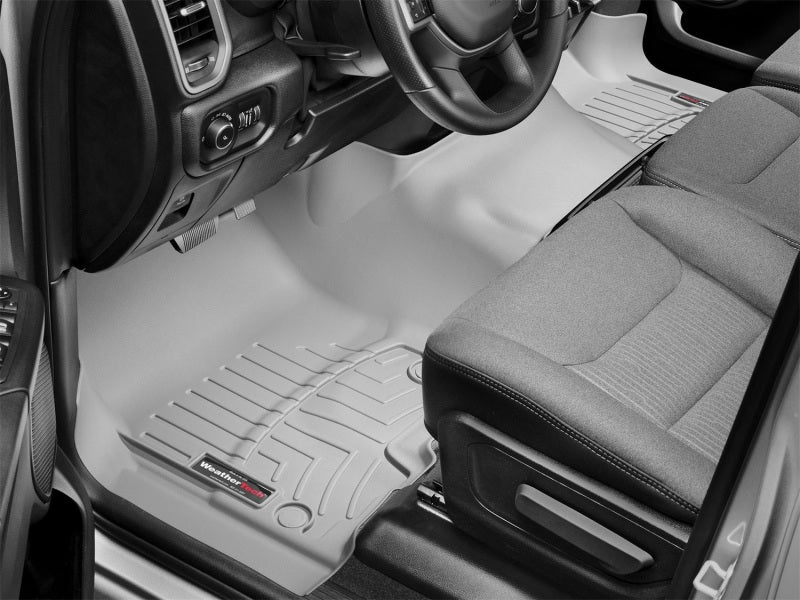 WeatherTech 2019+ Dodge Ram 1500 Crew Cab/Quad Cab w/1st Row Bench Seats Front FloorLiner - Grey