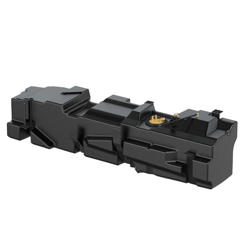 70-gallon replacement fuel tank designed for 2011-2016 Ford F-250, F-350, and F-450 Powerstroke 6.7L Crew Cab Long Bed.