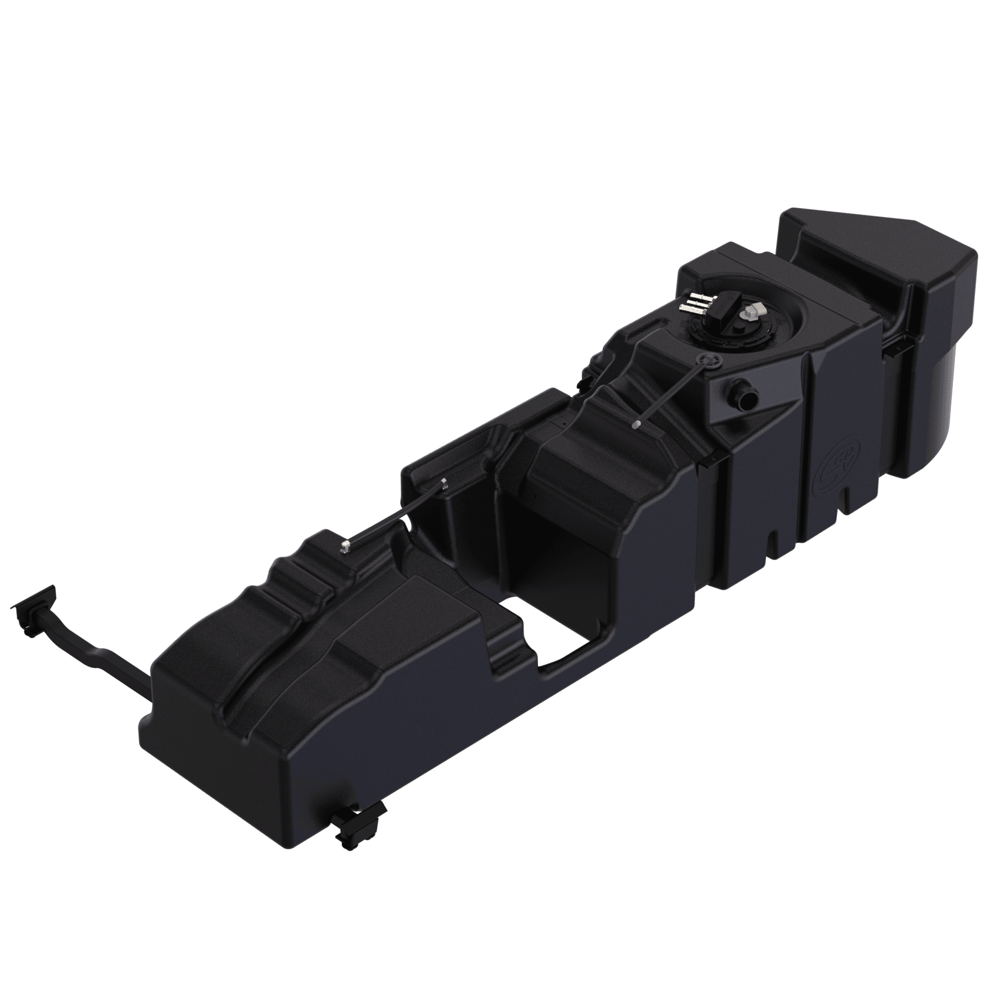 62-gallon replacement fuel tank designed for 2001-2004 GM Duramax 6.6L LB7 Crew Cab Short Bed trucks. Durable and efficient design.