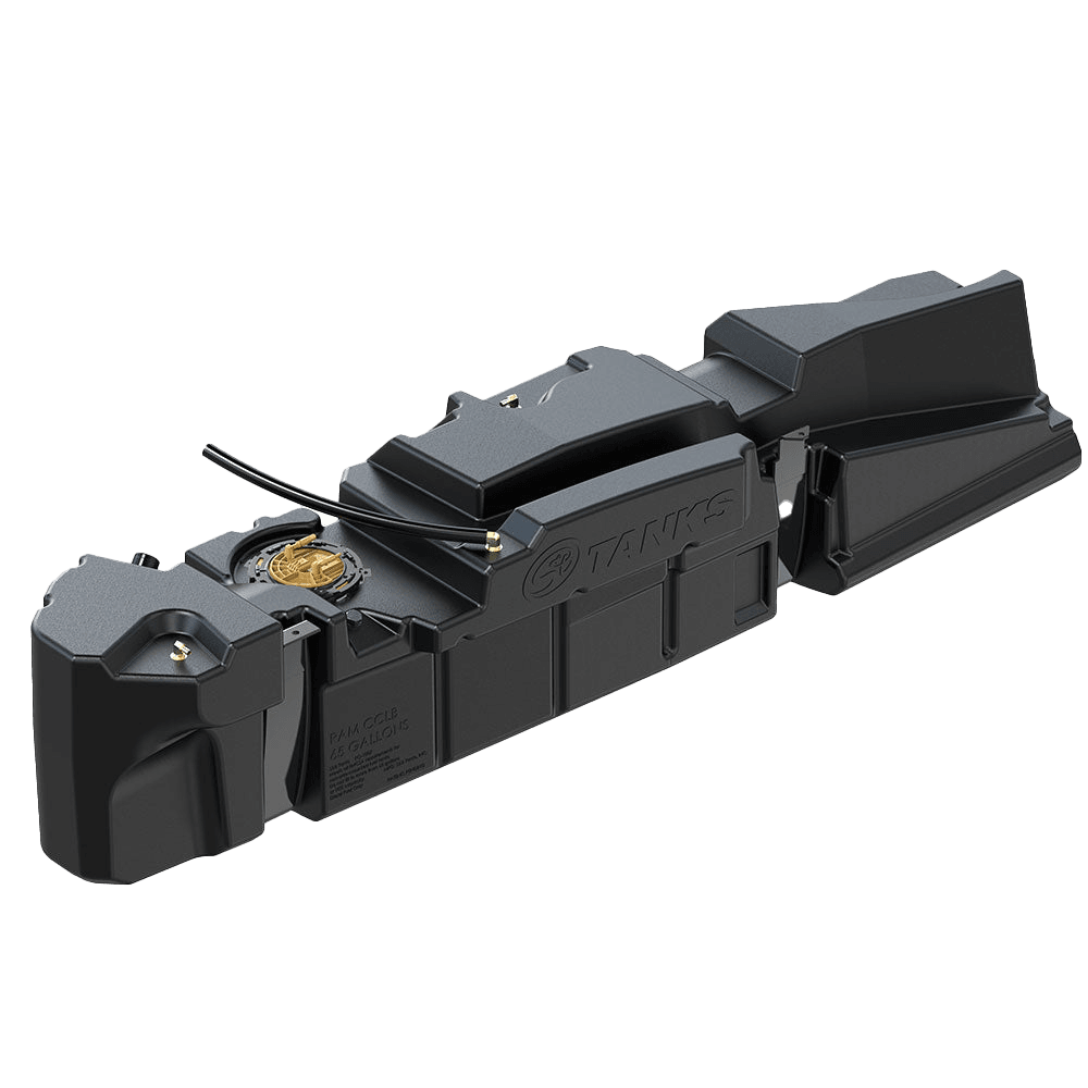 60-gallon replacement fuel tank designed for 2013-2024 Dodge Ram Cummins 6.7L Crew Cab Long Bed vehicles.