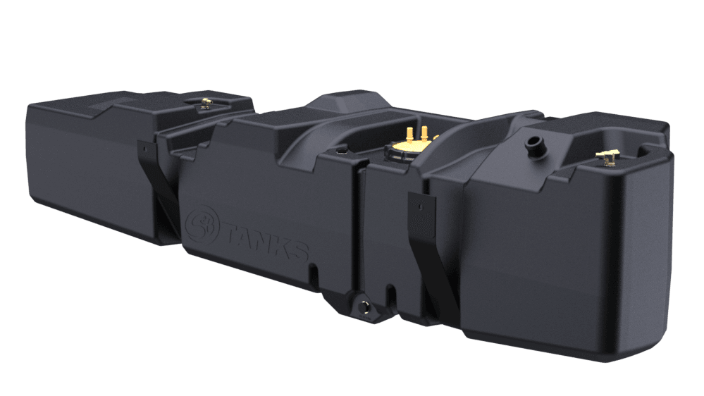 60-gallon replacement fuel tank designed for 2008-2010 Ford Powerstroke 6.4L Crew Cab Short Bed trucks. Durable and efficient.