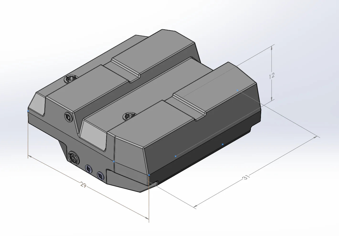 37-gallon fresh water tank for 2007-2025 Mercedes Sprinter, designed for spare tire replacement, dimensions 29x31x12 inches.