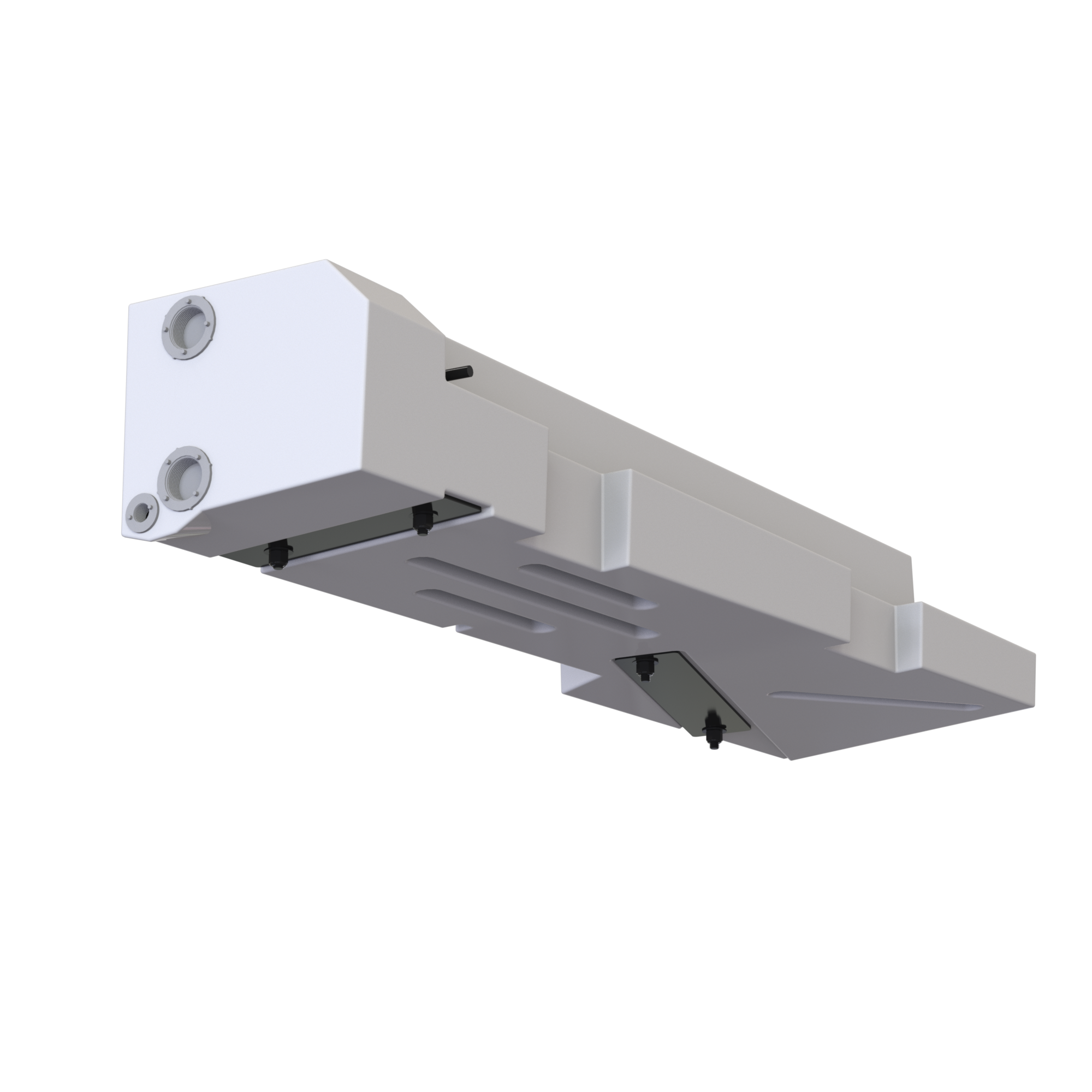 20-gallon undercarriage fresh/grey water tank for 2015-2025 Ford Transit 148" & 148" EXT, designed for optimal fit and durability.