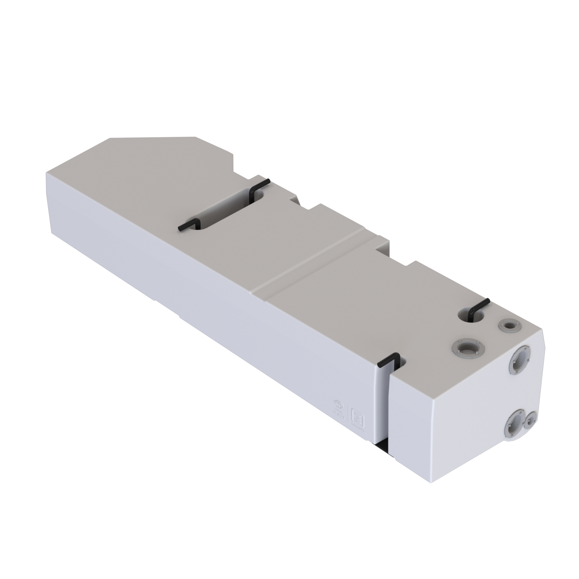 22-gallon undercarriage fresh/grey water tank for 2015-2025 Ford Transit 148" & 148" EXT, designed for optimal fit and functionality.