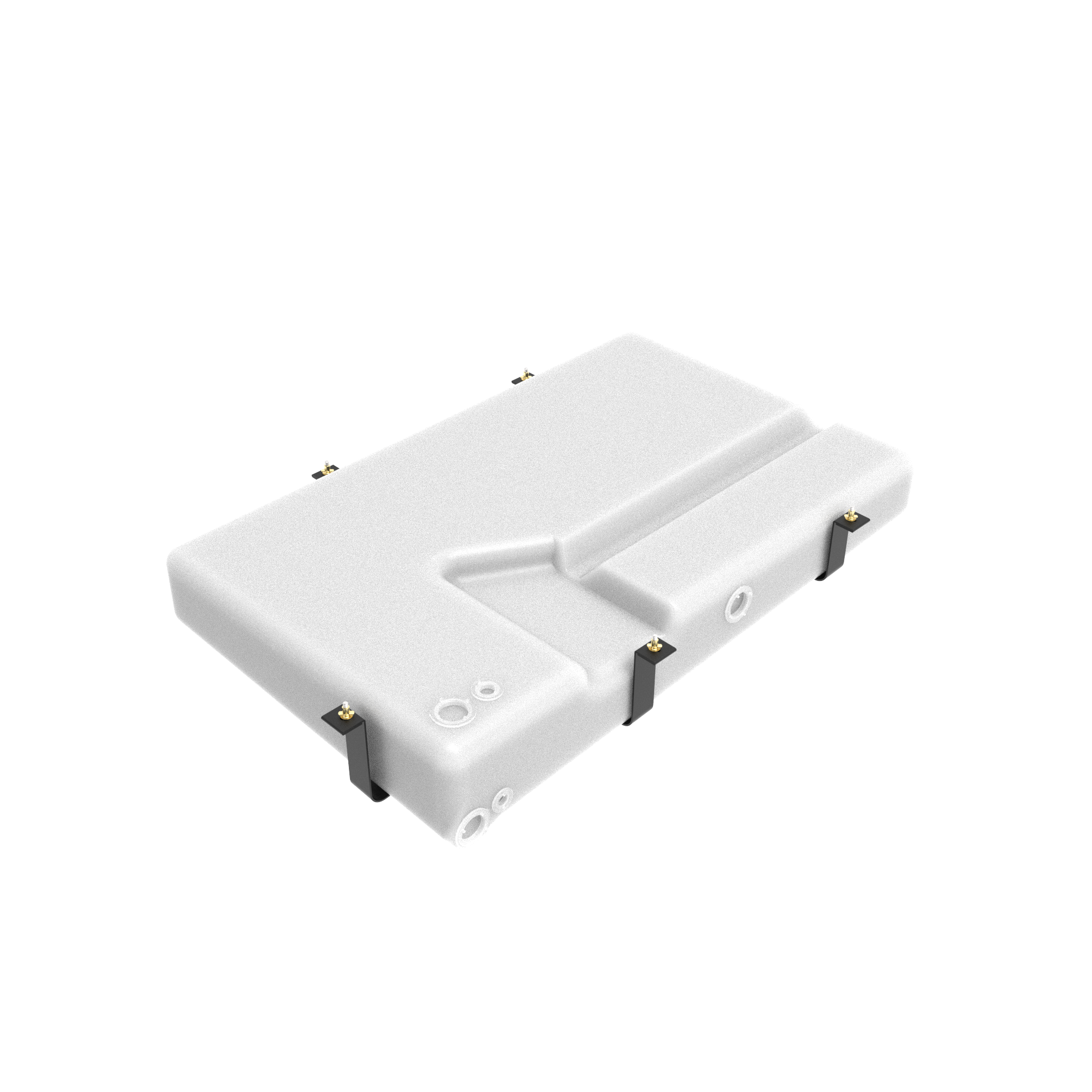 36-gallon undercarriage fresh/grey water tank for Ford 2013-2025 and Dodge/Ram Promaster 2500, 3500 models.