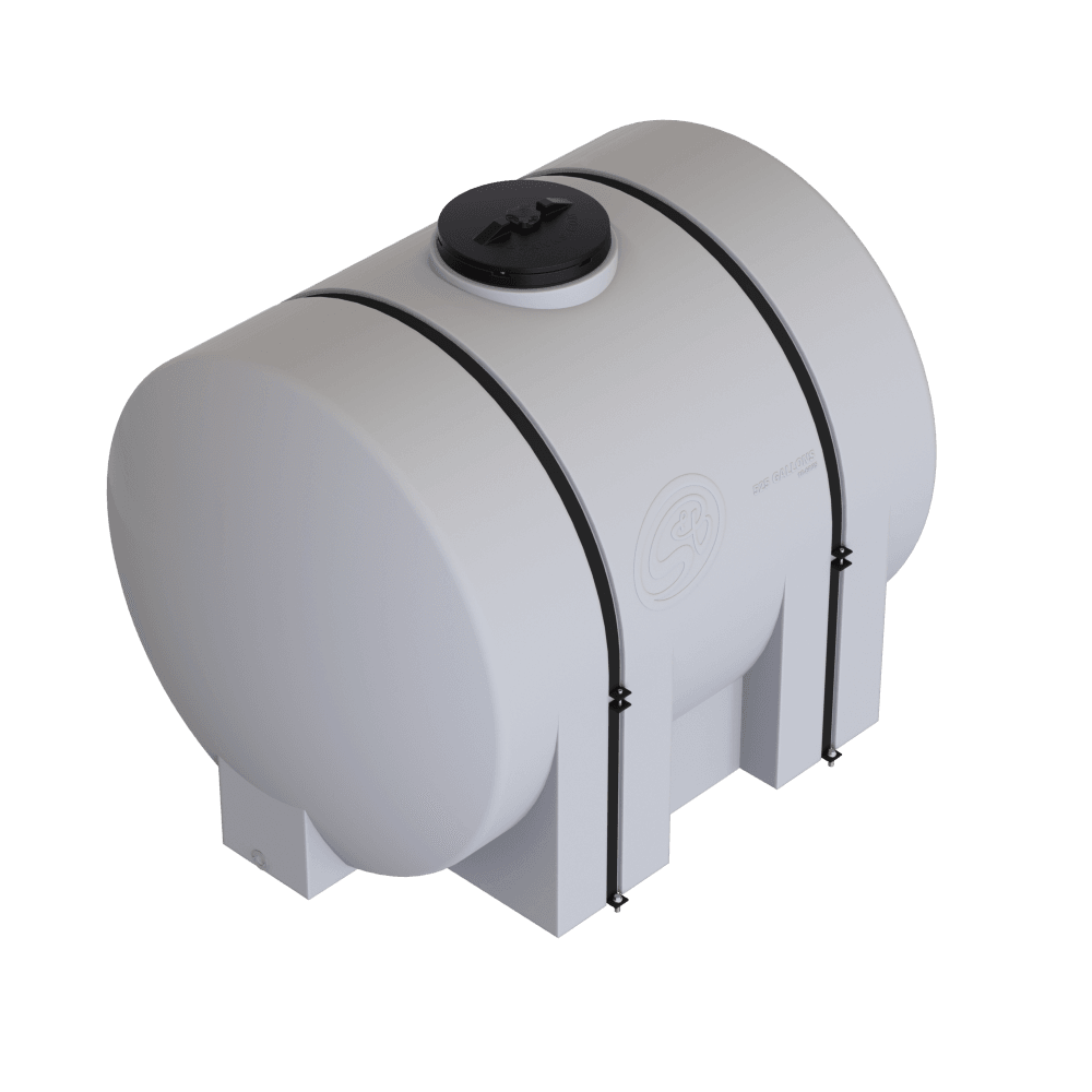 525-gallon detail tank with straps, designed for secure transport and storage of liquids in offroad and utility applications.