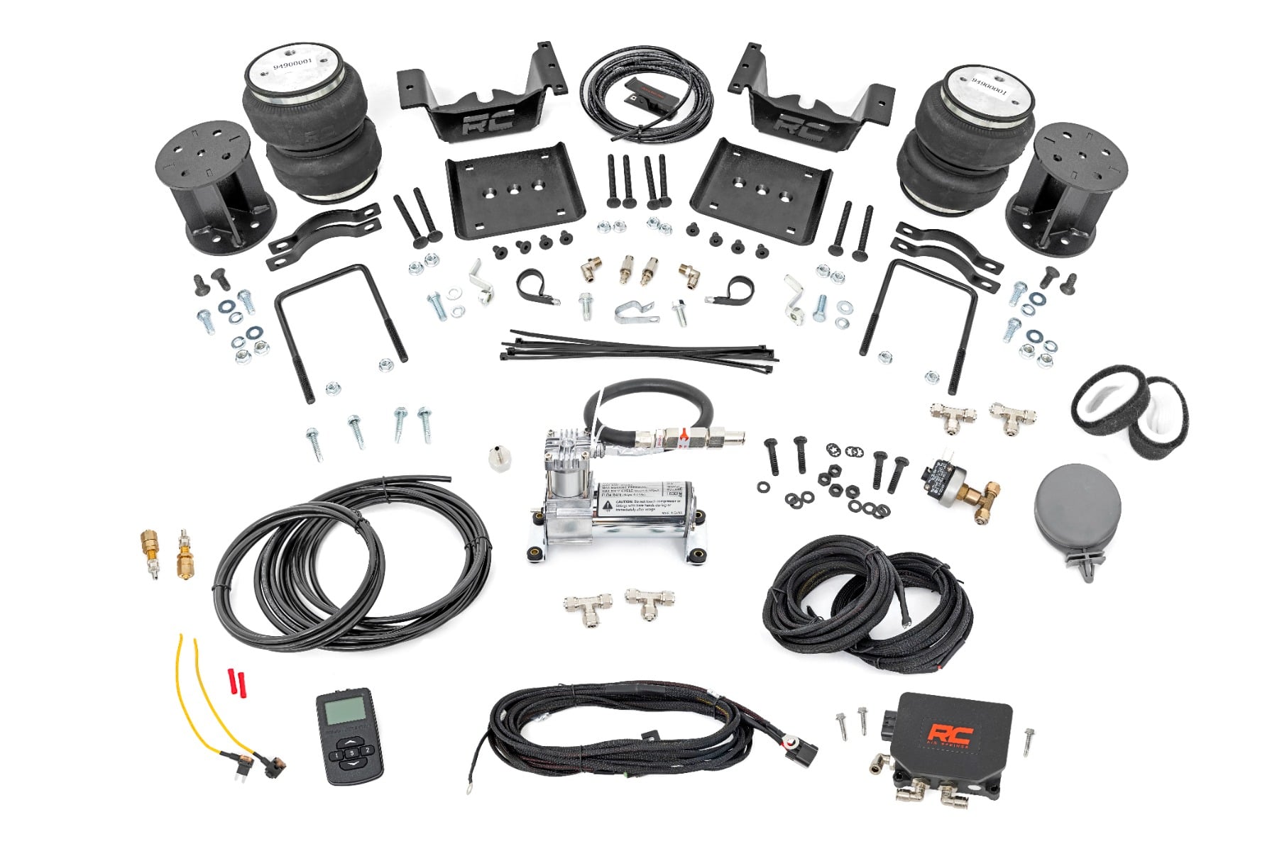 Air Spring Kit w/compressor Wireless Controller 5 Inch Lift Kit Silverado/Sierra 1500 (07-18) Rough Country