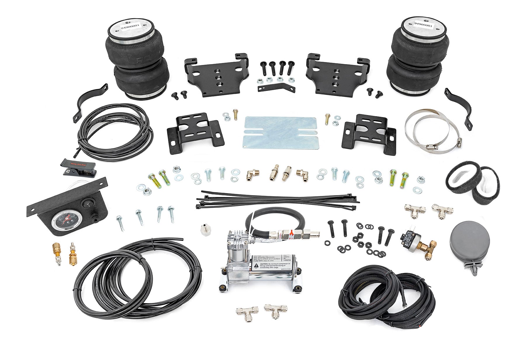 Air Spring Kit w/compressor 0-6 Inch Lift Silverado/Sierra 2500HD (01-10) Rough Country