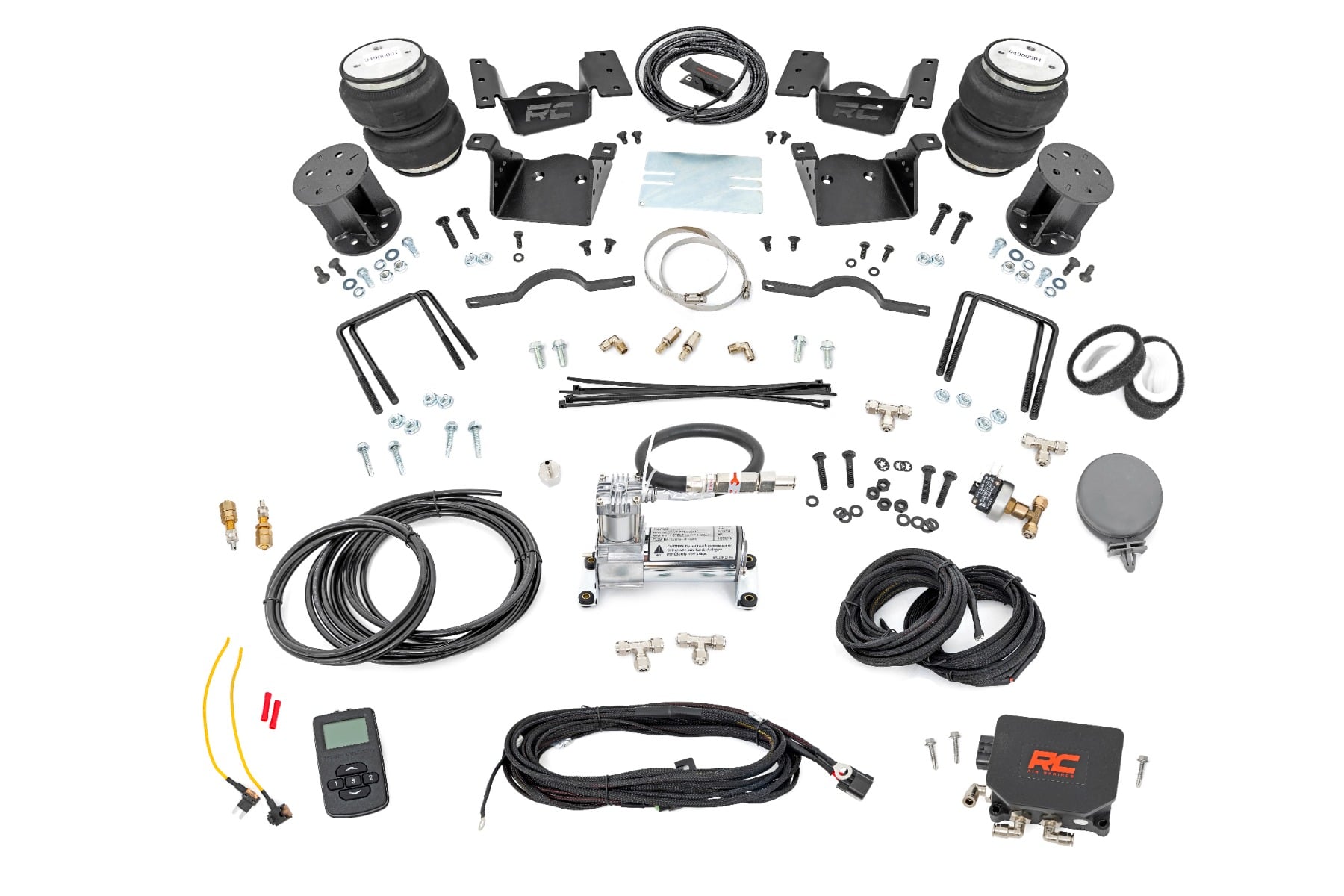 Air Spring Kit w/compressor Wireless Controller 7.5 Inch Lift Kit Silverado/Sierra 2500HD/3500HD (11-19) Rough Country