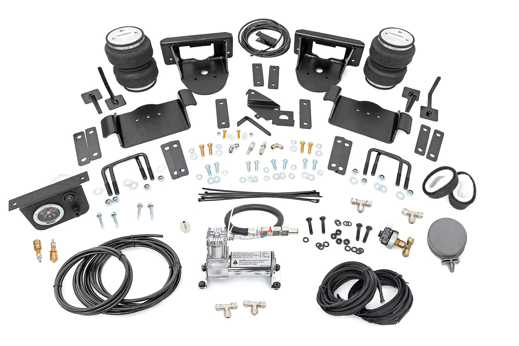 Air Spring Kit w/compressor 0-6 Inch Lifts Ford F-150 4WD (2021-2025) Rough Country