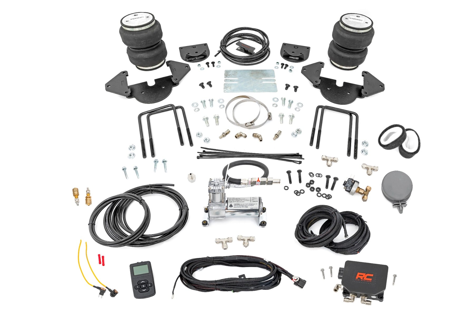 Air Spring Kit w/compressor Stock Height Wireless Controller Silverado/Sierra 1500 (19-25 Rough Country