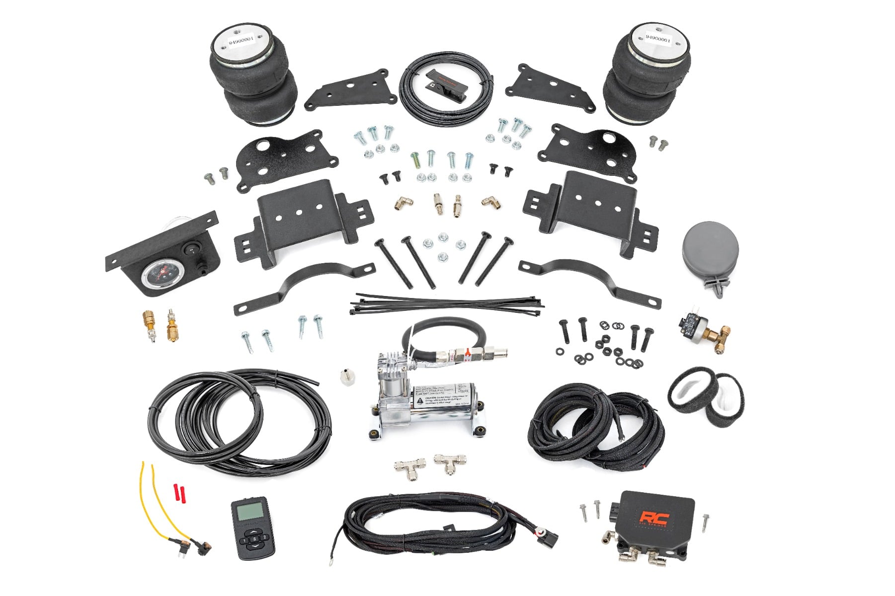 Air Spring Kit w/compressor Wireless Controller 4 Inch Lift Kit Ram 2500 (14-26) Rough Country