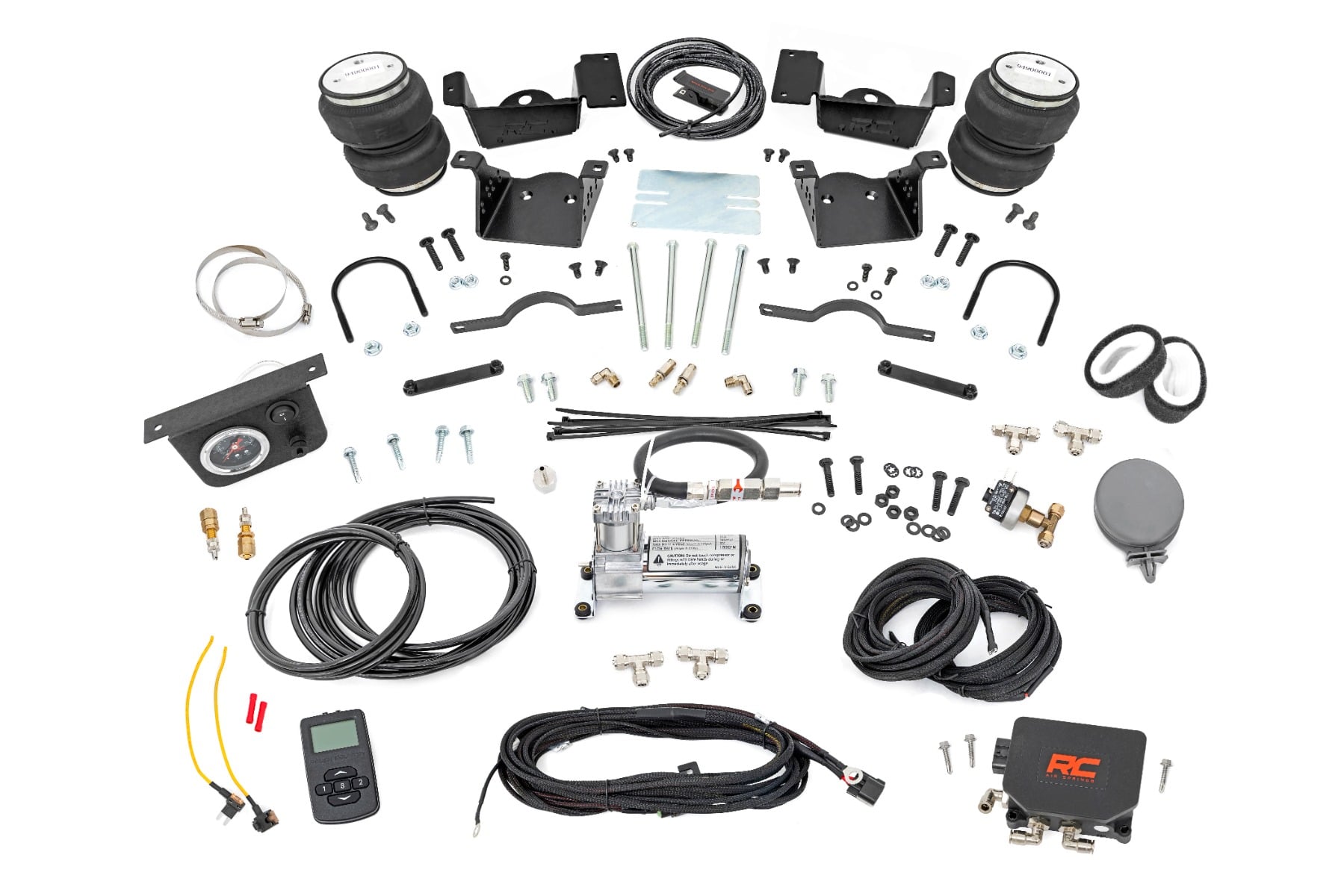 Air Spring Kit w/compressor Wireless Controller Silverado/Sierra 2500HD/3500HD (20-26) Rough Country