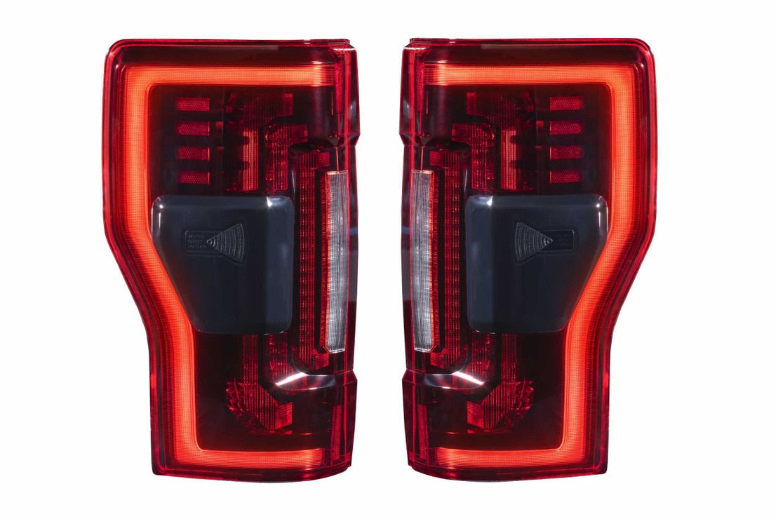Morimoto XB LED Tails: Ford Super Duty (17-22) (Pair / BLIS / Red Lens)