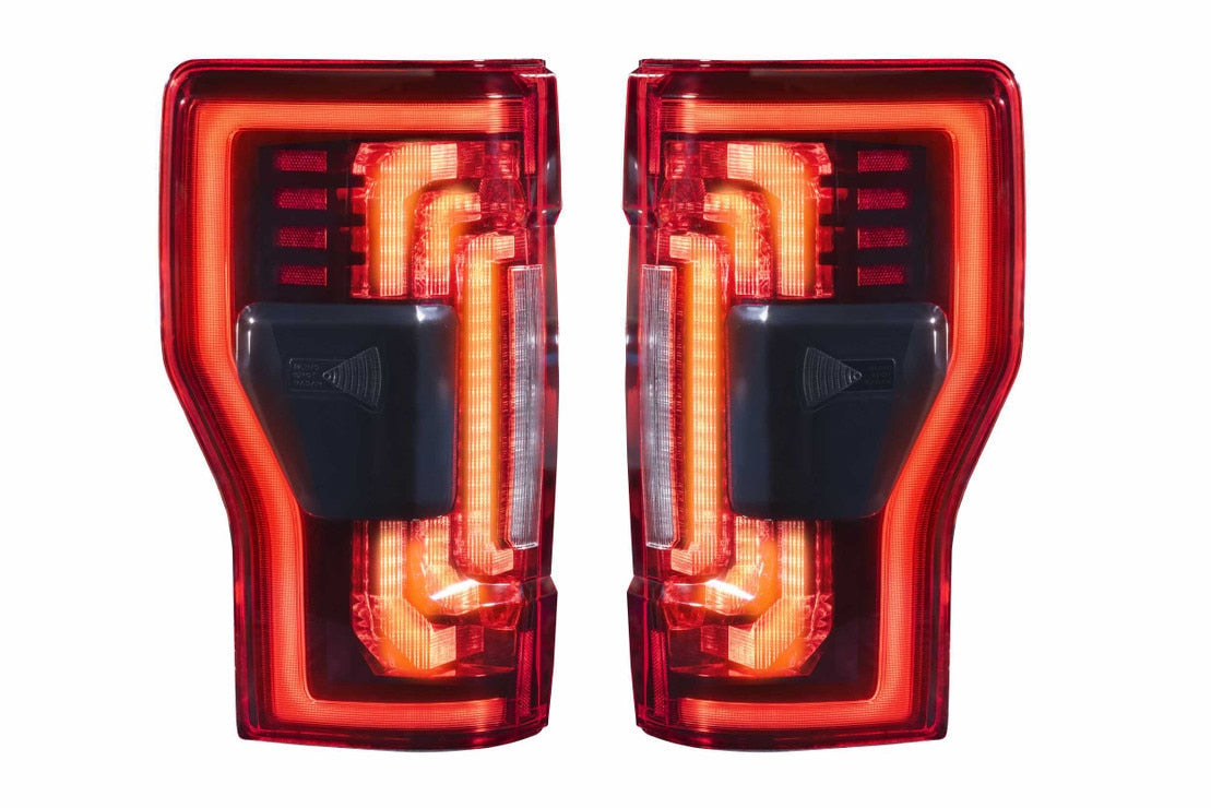Morimoto XB LED Tails: Ford Super Duty (17-22) (Pair / BLIS / Red Lens)